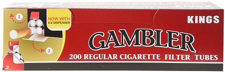 GAMBLER TUBES REGULAR 200CT Smoker Accessories Wholesale Distributor in Montreal Quebec