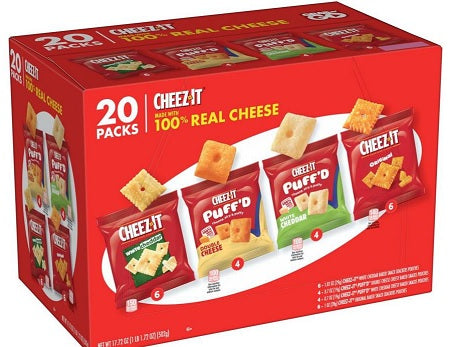 CHEEZ-IT SM VARIETY PACK Convenience and Grocery Snacks Wholesale Distributor in Montreal Quebec