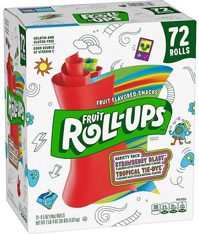 FRUIT ROLL-UPS STRAW/TROPICAL Convenience and Grocery Snacks Wholesale Distributor in Montreal Quebec