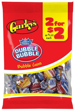 GURLEY'S 2/$2 BUBBLE GUM (DUBBLE BUBBLE) Candy Convenience and Grocery Wholesale Distributor in Montreal Quebec