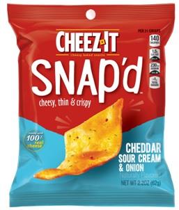 CHEEZ IT SNAP'D CHED. & SOUR CREAM Convenience and Grocery Snacks Wholesale Distributor in Montreal Quebec