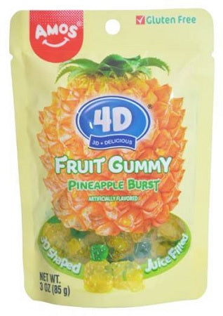 4D GUMMY 3OZ PINEAPPLE BURST Convenience and Grocery Store Supplies Wholesale Distributor in Montreal Quebec
