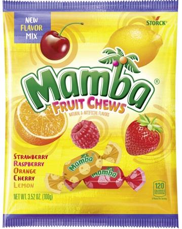MAMBA FRUIT CHEWS PEG 3.52OZ Candy Convenience and Grocery Wholesale Distributor in Montreal Quebec