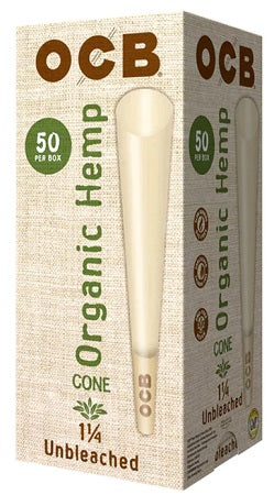 OCB ORGANIC HEMP CONE 1 1/4 *50CT* Smoker Accessories Wholesale Distributor in Montreal Quebec