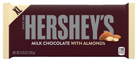 HERSHEY ALMOND XL BAR 4.25OZ Chocolate Convenience and Grocery Wholesale Distributor in Montreal Quebec