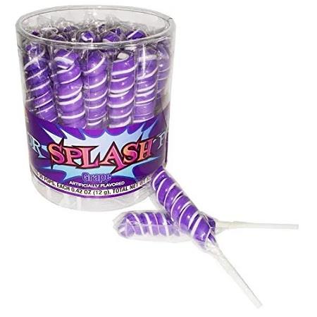 COLOR SPLASH POPS TUB (GRAPE) Candy Convenience and Grocery Wholesale Distributor in Montreal Quebec