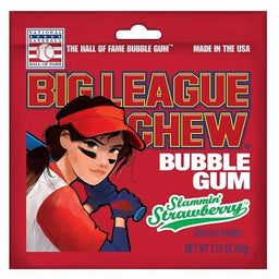 BIG LEAGUE CHEW STRAWBERRY Chewing Gum Convenience and Grocery Wholesale Distributor in Montreal Quebec