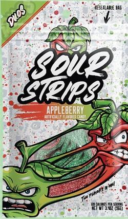 SOUR STRIPS PEG BAG APPLEBERRY Candy Convenience and Grocery Wholesale Distributor in Montreal Quebec