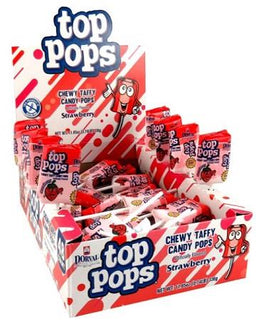 TOP POPS STRAWBERRY .25 Candy Convenience and Grocery Wholesale Distributor in Montreal Quebec