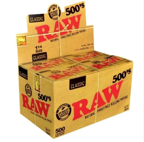 RAW  PAPER 1 1/4 (500CT) Smoker Accessories Wholesale Distributor in Montreal Quebec