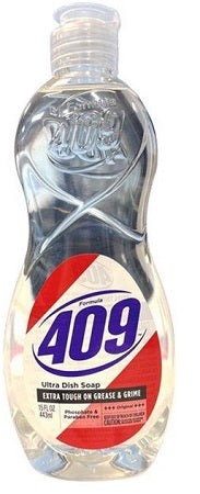 409 Ultra Dish Liquid Original, 15 oz bottle, case of 12