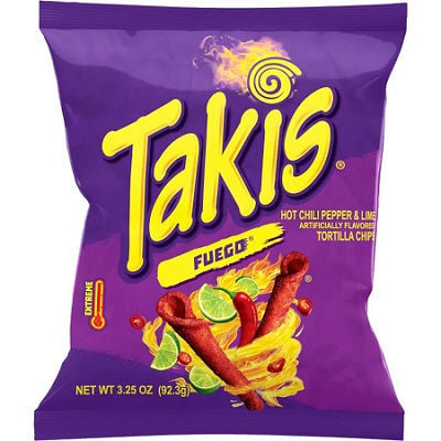 TAKIS FUEGO   (3.25OZ) Hispanic Grocery Products Wholesale Distributor in Montreal Quebec