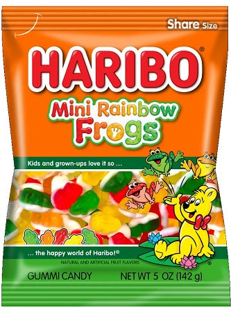 HARIBO 5OZ MINI RAINBOW FROGS Candy Convenience and Grocery Wholesale Distributor in Montreal Quebec