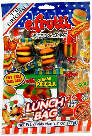 E.FRUTTI  LUNCH BAG GUMMY PEG Candy Convenience and Grocery Wholesale Distributor in Montreal Quebec