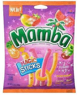 MAMBA MAGIC STICKS PEG BAG 6.3OZ Candy Convenience and Grocery Wholesale Distributor in Montreal Quebec