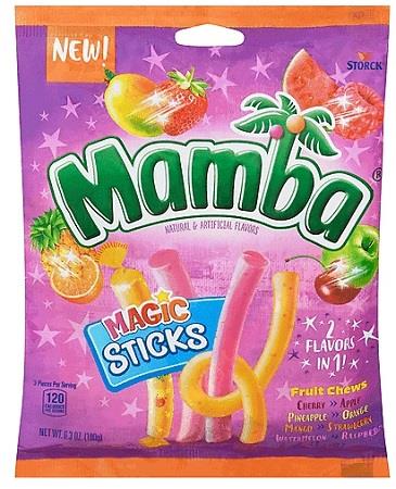 MAMBA MAGIC STICKS PEG BAG 6.3OZ Candy Convenience and Grocery Wholesale Distributor in Montreal Quebec