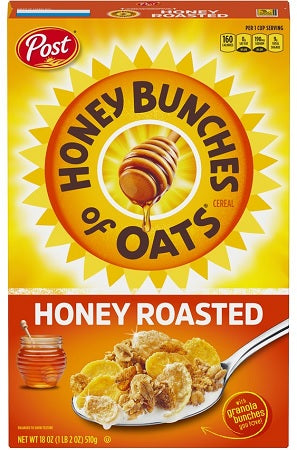 HONEY BUNCHES OF OATS HONEY ROASTED Grocery Breakfast Cereal from Wholesale Distributor in Montreal Quebec