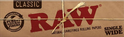 RAW  PAPER SINGLE WIDE Smoker Accessories Wholesale Distributor in Montreal Quebec