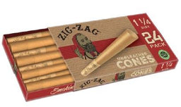 ZIG ZAG (CONES) 1 1/4 24PK UNBLEACHED Smoker Accessories Wholesale Distributor in Montreal Quebec