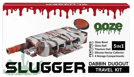 OOZE SLUGGER (BLK/RED) DABBIN DUGOUT Smoker Accessories Wholesale Distributor in Montreal Quebec