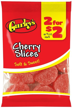 GURLEY'S 2/$2 CHERRY SLICES Candy Convenience and Grocery Wholesale Distributor in Montreal Quebec