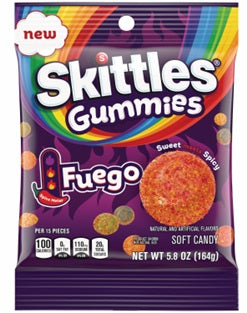 SKITTLES PEG GUMMIES FUEGO Convenience and Grocery Store Supplies Wholesale Distributor in Montreal Quebec