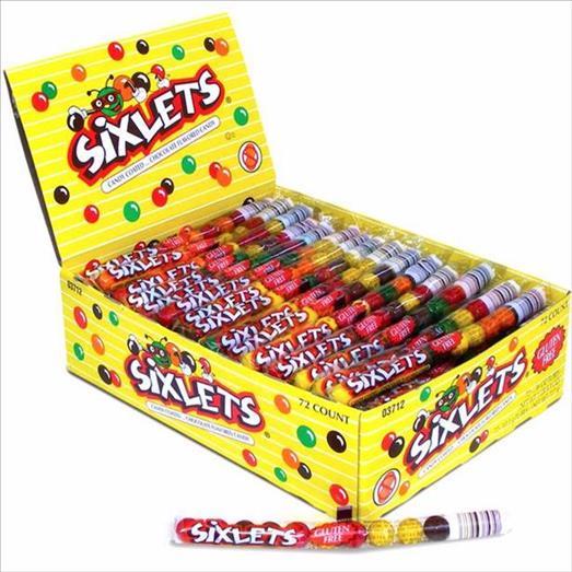 SIXLETS  TUBE 72CT/12PC Candy Convenience and Grocery Wholesale Distributor in Montreal Quebec