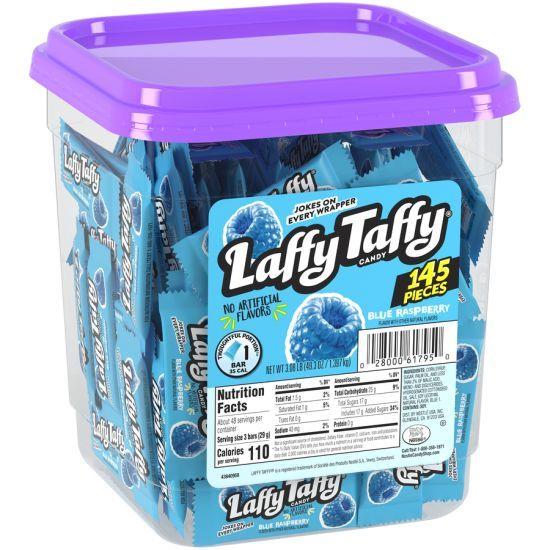 LAFFY TAFFY JAR BLUE RASP Candy Convenience and Grocery Wholesale Distributor in Montreal Quebec