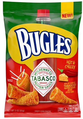 BUGLES 3OZ TABASCO Convenience and Grocery Snacks Wholesale Distributor in Montreal Quebec