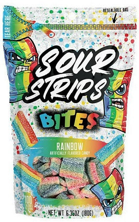 SOUR STRIPS BITES PEG BAG RAINBOW Candy Convenience and Grocery Wholesale Distributor in Montreal Quebec