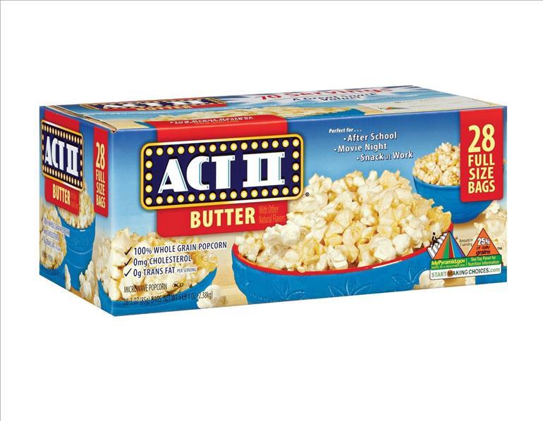 ACT 2 POPCORN BUTTER Convenience and Grocery Snacks Wholesale Distributor in Montreal Quebec