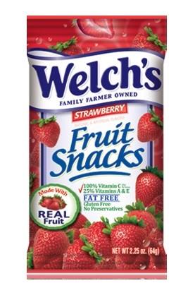 WELCHS STRAWBERRY FRUIT SNACKS Convenience and Grocery Snacks Wholesale Distributor in Montreal Quebec