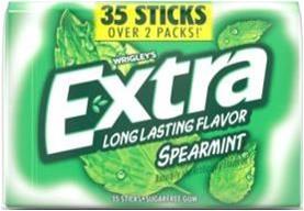 EXTRA (35 STICK) SPEARMINT Chewing Gum Convenience and Grocery Wholesale Distributor in Montreal Quebec