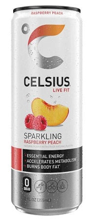 CELSIUS SPARKLING - RASP.PEACH -12OZ Beverage Soda and Juice  Wholesale Distributor in Montreal Quebec