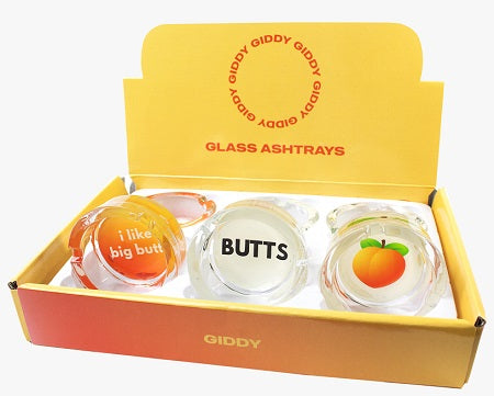 GIDDY GLASS ASHTRAY BUTTS Smoker Accessories Wholesale Distributor in Montreal Quebec