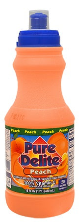 PURE DELITE PEACH DRINK Beverage Soda and Juice  Wholesale Distributor in Montreal Quebec