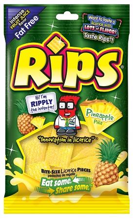 RIPS BITES  PINEAPPLE BAG  -4OZ Candy Convenience and Grocery Wholesale Distributor in Montreal Quebec