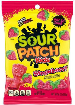 SOUR PATCH -8OZ KIDS STRAWBERRY Candy Convenience and Grocery Wholesale Distributor in Montreal Quebec