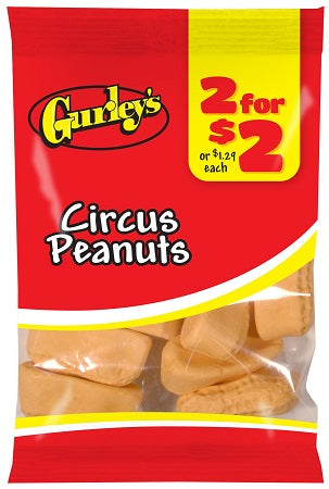 GURLEY'S 2/$2 CIRCUS PEANUTS Candy Convenience and Grocery Wholesale Distributor in Montreal Quebec