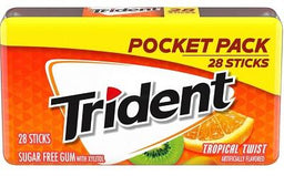 TRIDENT (28 STICK) TROPICAL TWIST Chewing Gum Convenience and Grocery Wholesale Distributor in Montreal Quebec