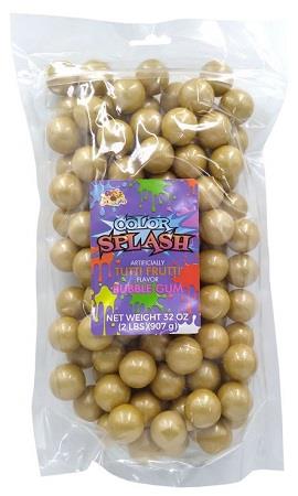 COLOR SPLASH GUMBALLS GOLD PEARL Chewing Gum Convenience and Grocery Wholesale Distributor in Montreal Quebec