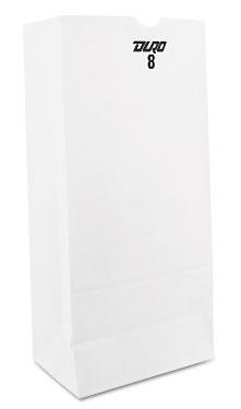 PAPER BAGS (WHITE) #8 Convenience and Grocery Store Supplies Wholesale Distributor in Montreal Quebec