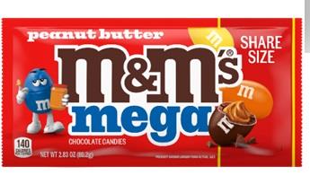 M&M MEGA PEANUT BUTTER Chocolate Convenience and Grocery Wholesale Distributor in Montreal Quebec