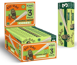 ZIG ZAG (CONES) KING ORGANIC HEMP Smoker Accessories Wholesale Distributor in Montreal Quebec