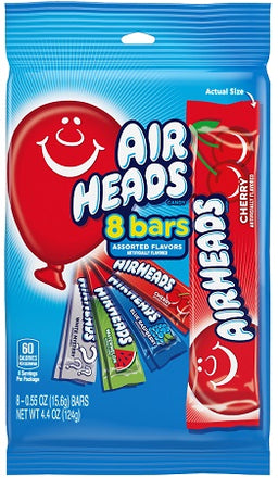 AIRHEADS ASST. 8 BARS PEG 4.4OZ Candy Convenience and Grocery Wholesale Distributor in Montreal Quebec