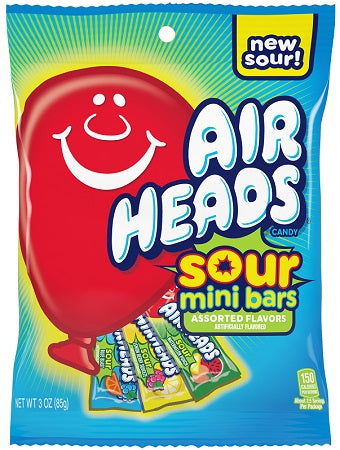 AIRHEADS SOUR MINI BARS PEG 3OZ Candy Convenience and Grocery Wholesale Distributor in Montreal Quebec