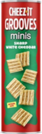 CHEEZE-IT CAN GROOVES MINI WHITE CHEDDAR 198 g (Box of 8 Units)