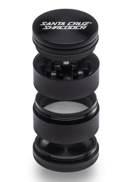 SANTA CRUZ 4PC GRINDER MED -BLACK Smoker Accessories Wholesale Distributor in Montreal Quebec