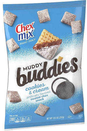 CHEX MIX MUDDY BUDDIES COOKIES & CREAM Convenience and Grocery Snacks Wholesale Distributor in Montreal Quebec