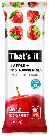 THAT'S IT. FRUIT BAR APPLE + STRAW Convenience and Grocery Snacks Wholesale Distributor in Montreal Quebec